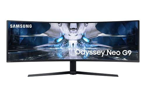 Samsung Odyssey Neo G9 S49AG950NU - QLED monitor - curved - 49" - 5120 x 1440 Dual Quad HD @ 240 Hz - VA - 2000 cd/m² - 1000000:1 - HDR10+ - 1 ms - 2xHDMI, DisplayPort - black