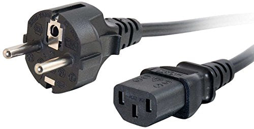 C2G Universal Power Cord - Power cable - CEE 7/7 (M) to IEC 60320 C13 - 3 m - molded - black - Europe