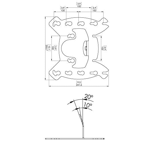 Vogel's Professional Connect-it PFI 3035 - Mounting component (interface bracket) - for LCD display - black - screen size: 19"-42"