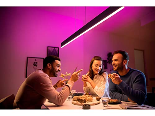 Philips Hue White and Color Ambiance Ensis - Pendant lamp - LED x 2 - total: 79 W (equivalent 350 W) - class G - 16 million colours/warm to cool white light - 2000-6500 K - black