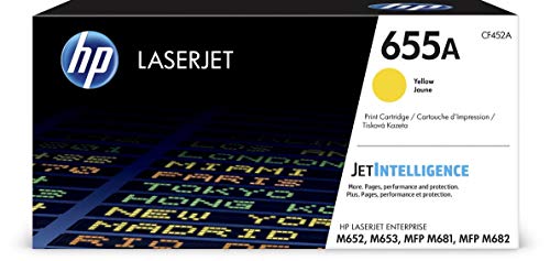 HP 655A - Yellow - original - LaserJet - toner cartridge (CF452A) - for Color LaserJet Enterprise M652, M653, LaserJet Enterprise Flow MFP M681, MFP M682