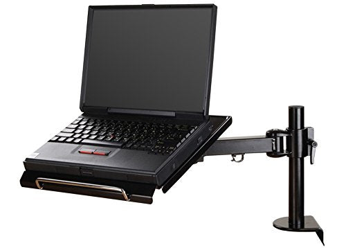 NewStar Desk Mount (clamp) for Laptop, Height Adjustable - Black - Desk mount for notebook (adjustable arm) - black - screen size: 10"-22"