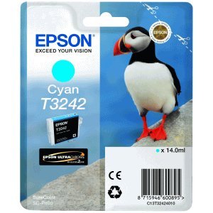 Best Value Epson C13T32424010 Ink Cartridge for Printer, Cyan, Genuine, Amazon Dash Replenishment Ready