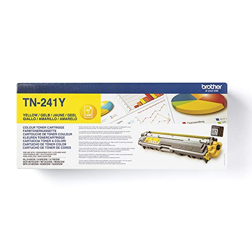 Brother TN241Y - Yellow - original - toner cartridge - for Brother DCP-9015, DCP-9020, HL-3140, HL-3150, HL-3170, MFC-9140, MFC-9330, MFC-9340