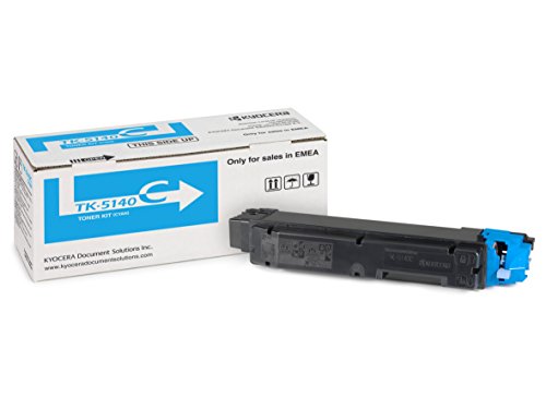 Best Value Kyocera Toner Cartridge TK-5140 C - CYAN - 5.000 Pages High Capacity Genuine Premium Printer Toner - 1T02NRCNL0 - T02NRCNL - for ECOSYS M6030cdn, ECOSYS M6530cdn, ECOSYS P6130cdn