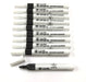 Best Value Whiteboard Drywipe Bullet Tip Black Markers x 10 (PC)