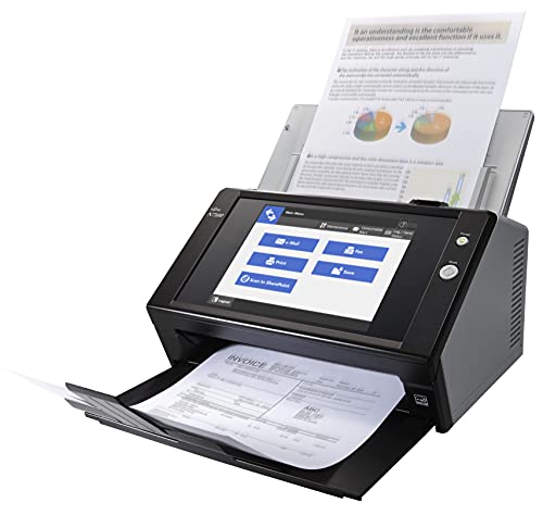 Fujitsu Image Scanner N7100E - Document scanner - Dual CIS - Duplex - 216 x 355.6 mm - 600 dpi x 600 dpi - up to 25 ppm (mono) / up to 25 ppm (colour) - ADF (50 sheets) - up to 4000 scans per day - Gigabit LAN