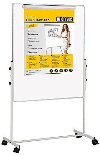 Best Value Bi-Office Mobile Duo, Magnetic/Grey Felt, Vertical Aluminium Frame, 70 x 120 cm