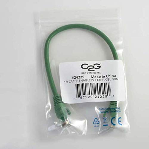 C2G Cat5e Booted Unshielded (UTP) Network Patch Cable - Patch cable - RJ-45 (M) to RJ-45 (M) - 2 m - UTP - CAT 5e - molded, snagless, stranded - green