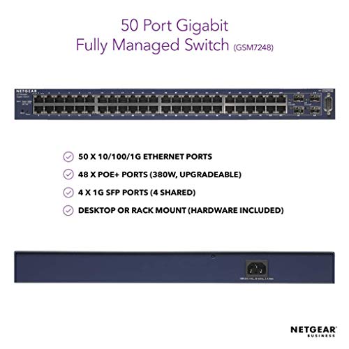 ProSAFE M4100-50G 48-Port Gigabit L2+ Managed Switch