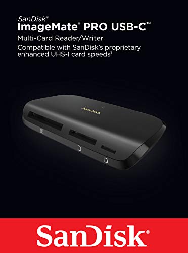 SanDisk ImageMate PRO - Card reader (SD, CF, microSD, SDHC, microSDHC, SDXC, microSDXC, SDHC UHS-I, SDXC UHS-I, SDHC UHS-II, SDHC UHS-II) - USB 3.0/USB-C