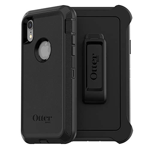 OtterBox Defender Series - Screenless Edition - back cover for mobile phone - rugged - polycarbonate, synthetic rubber - black - for Apple iPhone XR