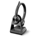 Poly Savi 7320 Office DECT EMEA Wireless Stereo Headset Crystal Clear Sound Effects Boom Microphone