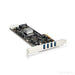 StarTech.com 4 Port PCI Express (PCIe) SuperSpeed USB 3.0 Card Adapter w/ 4 Dedicated 5Gbps Channels - UASP - SATA / LP4 Power