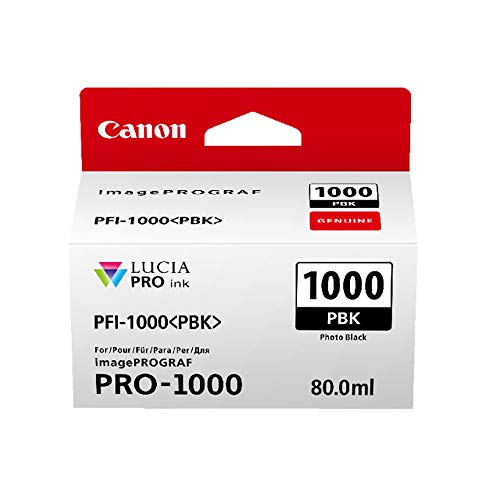 Canon PFI-1000 PBK - 80 ml - photo black - original - ink tank - for imagePROGRAF PRO-1000