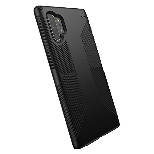 Speck Presidio Grip Samsung Galaxy Note 10 Plus Black Phone Case 13 Foot drop Protection with IMPACTIUM Cushioning Invisible Cleanliness with Microban