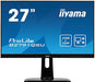 iiyama ProLite B2791QSU-B1 - LED monitor - 27" (27" viewable) - 2560 x 1440 1440p (Quad HD) @ 75 Hz - TN - 350 cd/m - 1000:1 - 1 ms - HDMI, DVI, DisplayPort - speakers - black