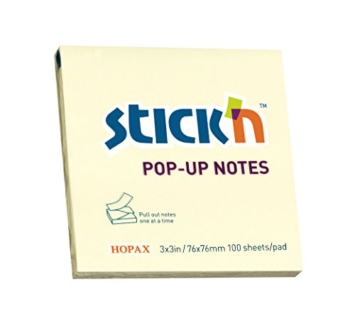 Best Value Stick N 76x76mm Pop Up Sticky Note - Yellow