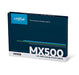 Crucial MX500 - Solid state drive - encrypted - 2 TB - internal - 2.5" - SATA 6Gb/s - 256-bit AES - TCG Opal Encryption 2.0