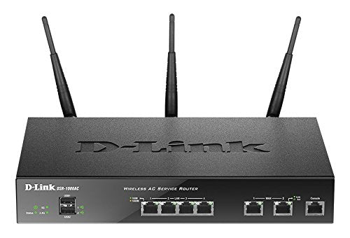 D-Link DSR-1000AC - Wireless router - 4-port switch - GigE - WAN ports: 2 - 802.11a/b/g/n - Dual Band