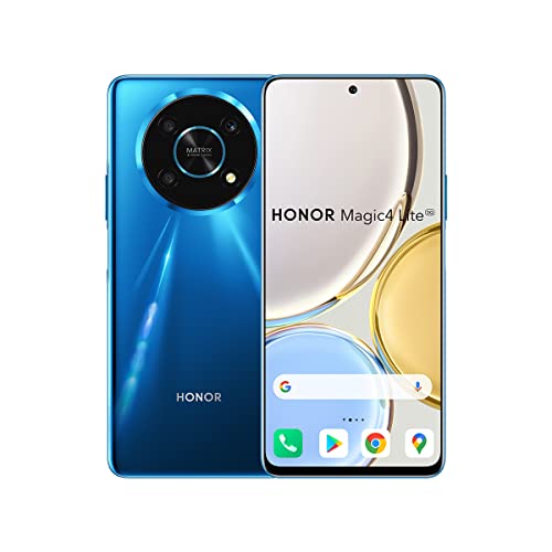 Honor Magic 4 Lite 6.81 Inch 5G Qualcomm Snapdragon 695 Android 11 USB C 6GB 128GB 4800 mAh Ocean Blue Smartphone