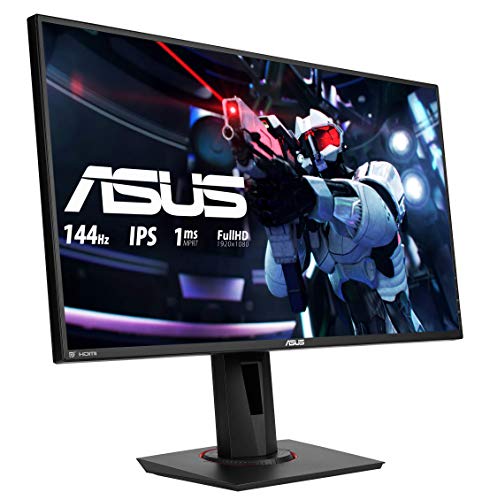 ASUS VG279Q - LED monitor - 27" - 1920 x 1080 Full HD (1080p) @ 144 Hz - IPS - 400 cd/m - 1000:1 - 1 ms - HDMI, DVI-D, DisplayPort - speakers - black