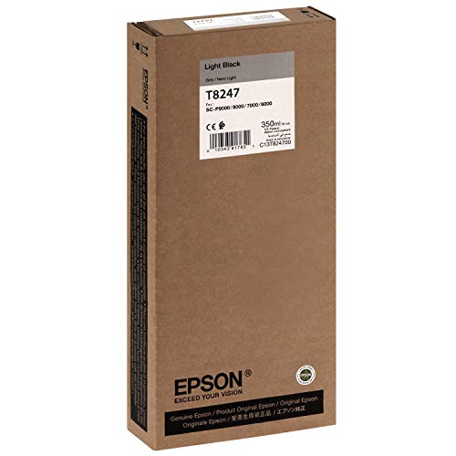 Epson T8247 - 350 ml - light black - original - ink cartridge - for SureColor SC-P6000, SC-P7000, SC-P7000V, SC-P8000, SC-P9000, SC-P9000V