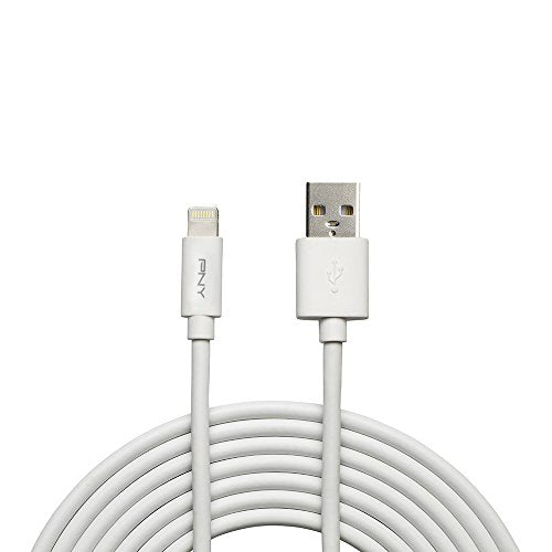 PNY Charge & Sync - Lightning cable - USB (M) to Lightning (M) - 3 m - white - for Apple iPad/iPhone/iPod (Lightning)