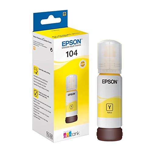 Epson EcoTank 104 - 70 ml - yellow - original - ink tank - for EcoTank ET-2710, 2711, 2712, 2714, 2715, 2720, 2721, 2726, 4700, 4750