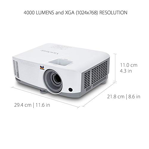 Viewsonic PG707X - DLP projector - 4000 ANSI lumens - XGA (1024 x 768) - 4:3