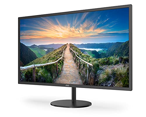 AOC Q32V4 - LED monitor - 32" (31.5" viewable) - 2560 x 1440 QHD @ 75 Hz - IPS - 250 cd/m - 1200:1 - 4 ms - HDMI, DisplayPort - speakers - black