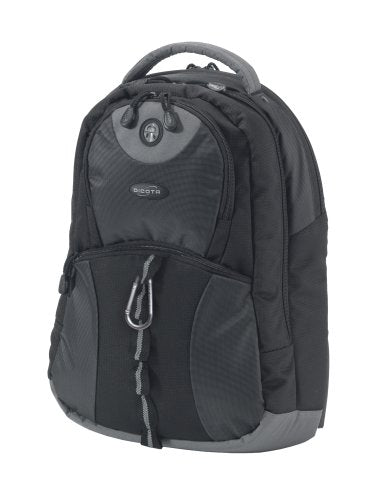 DICOTA Backpack Mission Laptop Bag 15.6" Black. Cushioned notebook compartment (high-density foam). Water-resistant, durable material. Adjustable chest strap and hip strap with cushioned flaps. Lifetime Warranty. Bag suitable for laptop sizes: 14" 14.1" 15" 15.4" 15.6". - DICOTA has over 20 years experience in providing professionals with high quality, stylish and durable solutions to protect their personal devices.  Aside from a comprehensive range of notebook cases DICOTA also offer privacy fi