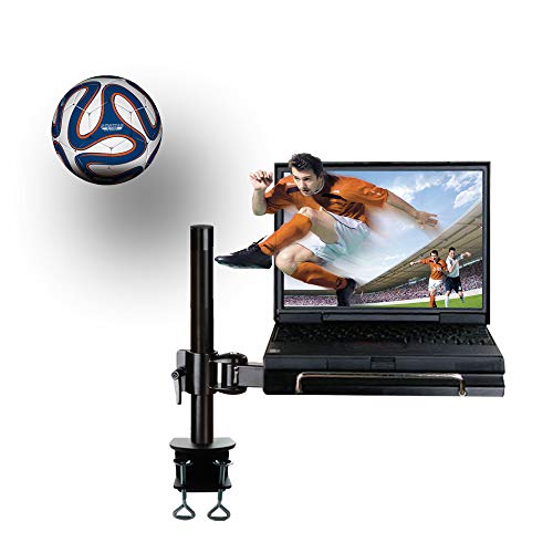 NewStar Desk Mount (clamp) for Laptop, Height Adjustable - Black - Desk mount for notebook (adjustable arm) - black - screen size: 10"-22"