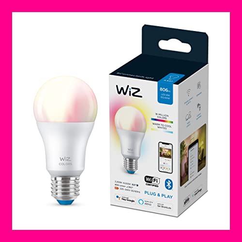 WiZ - LED light bulb - shape: A60 - E27 - 8 W (equivalent 60 W) - class A+ - 16 million colours - 2200-6500 K