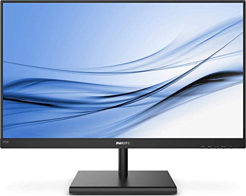 Philips E-line 275E1S - LED monitor - 27" - 2560 x 1440 1440p (Quad HD) @ 75 Hz - IPS - 250 cd/m? - 1000:1 - 4 ms - HDMI, VGA, DisplayPort - textured black