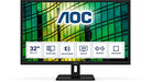 AOC Q32E2N - LED monitor - 32" (31.5" viewable) - 2560 x 1440 QHD @ 75 Hz - MVA - 250 cd/m - 3000:1 - 4 ms - HDMI, DisplayPort - speakers - black