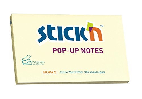 Best Value Stick N 76x127mm Pop Up Sticky Note - Yellow