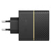 OtterBox Wall Charger - Power adapter - 50 Watt - 3 A - PD 3.0 - 2 output connectors (USB-C) - black shimmer