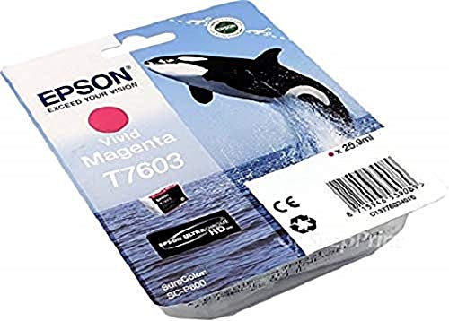 Epson T7603 - 26 ml - vivid magenta - original - blister - ink cartridge - for SureColor P600, SC-P600