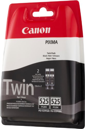 Canon PGI-525 PGBK - 4529B010 - 1 x Black - Twinpack - Ink tank - For PIXMA iP4950,iX6550,MG5350,MG6150,MG6250,MG8150,MG8250,MX715,MX885,MX892,MX895