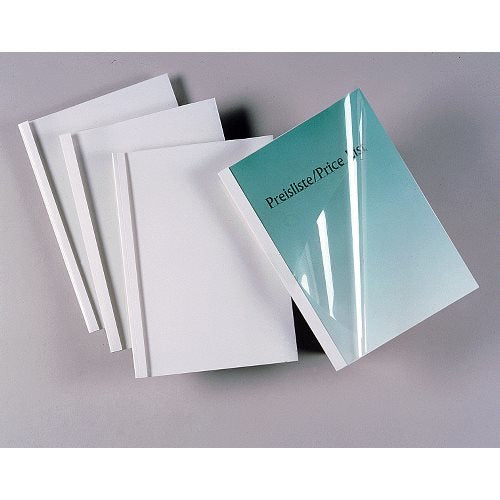 GBC ThermaBind Binding Covers A4 PVC 150 Microns 6 mm White Pack of 100