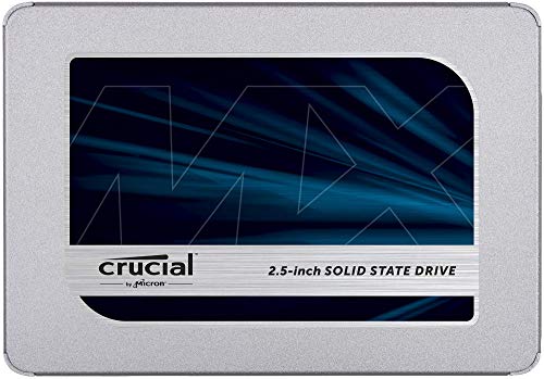 Crucial MX500 - Solid state drive - encrypted - 500 GB - internal - 2.5" - SATA 6Gb/s - 256-bit AES - TCG Opal Encryption 2.0