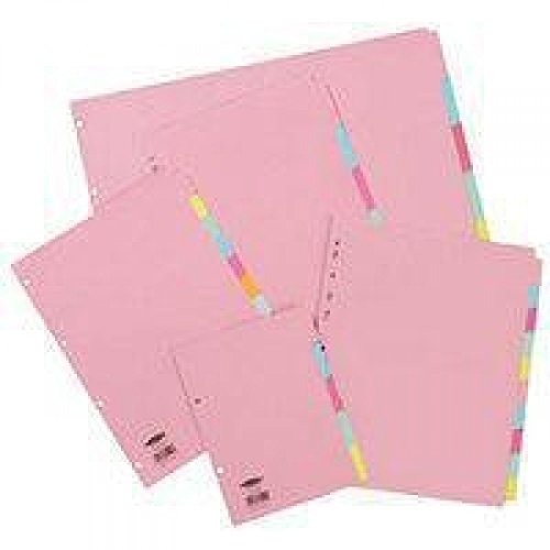 Best Value Concord Subject Dividers 230 Micron Upright 10-Part A3 Ref 70299/J2