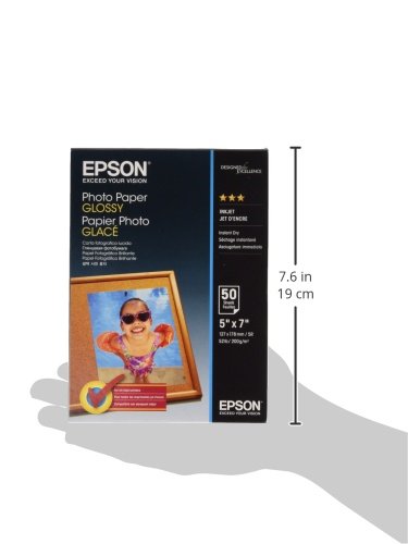 Best Value Epson C13S042545 13 x 18 cm Glossy Photo Paper (Pack of 50)