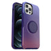 OtterBox Otter + Pop Symmetry Series - Back cover for mobile phone - polycarbonate, synthetic rubber - violet dusk - for Apple iPhone 12 Pro Max