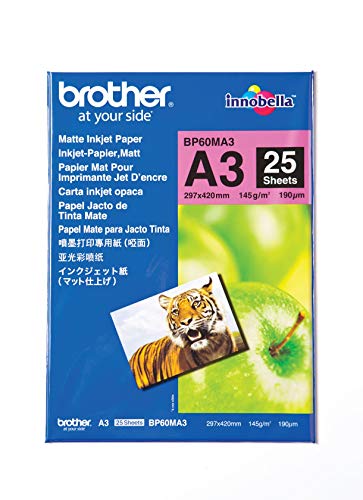 Brother BP - Matte - A3 (297 x 420 mm) - 145 g/m - 25 sheet(s) paper - for Brother HL-J6000, MFC-J5630, J6580, J6583, J6980, J6983, J6995, J6997, J6999