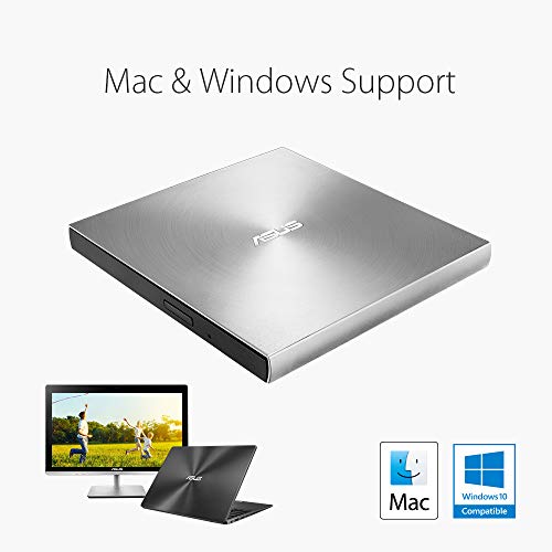 ASUS ZenDrive U9M SDRW-08U9M-U - Disk drive - DVD▒RW (▒R DL) - 8x/8x - USB 2.0 - external - silver