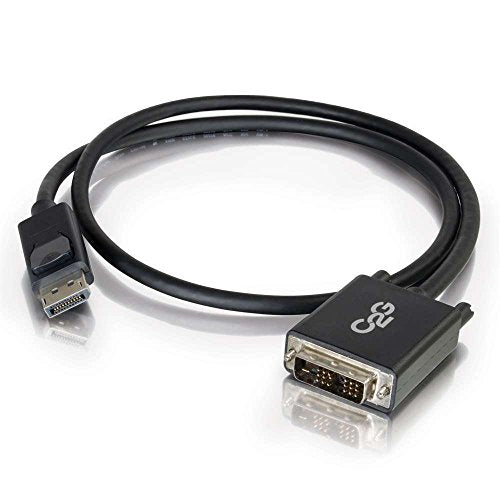 C2G 2m DisplayPort to Single Link DVI-D Adapter Cable M/M - DP to DVI - Black - DisplayPort cable - DisplayPort (M) to DVI-D (M) - 2 m - black