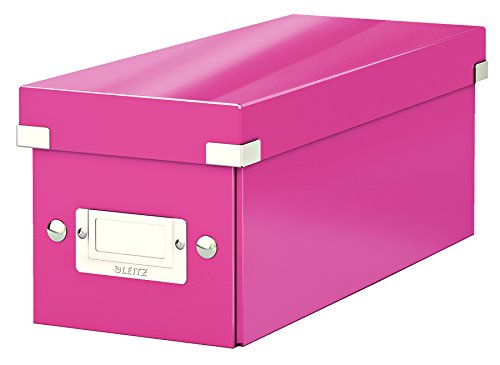 Best Value Leitz CD Storage Box, Pink, Click and Store Range, 60410023