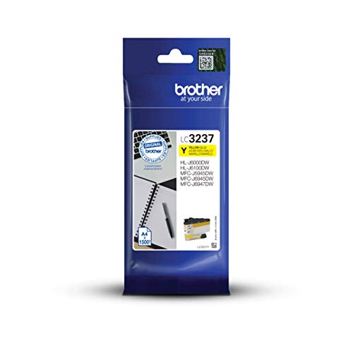 Brother LC3237Y - Yellow - original - ink cartridge - for Brother HL-J6000DW, HL-J6100DW, MFC-J5945DW, MFC-J6945DW, MFC-J6947DW